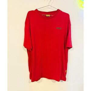 DEWALT Men's Red Graphic Logo Short Sleeve Crew Neck T-Shirt 2XL Regular